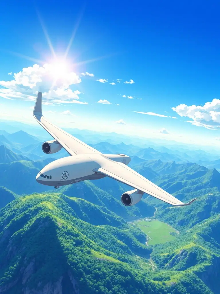 An image of an airplane taking off over Balkan mountains with happy travelers onboard, representing Merak Miles' flight booking service.